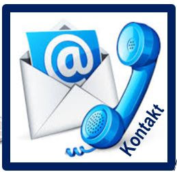 LINK-Button → Kontakt → Email-Adresse, soziale Netzwerke, Facebook 