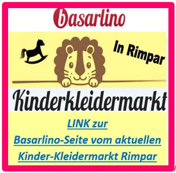 LINK-Button → Basarlino-Seite für aktuellen Kinder-Kleidermarkt→Anmeldung/Verkäuferlisten/Etiketten…